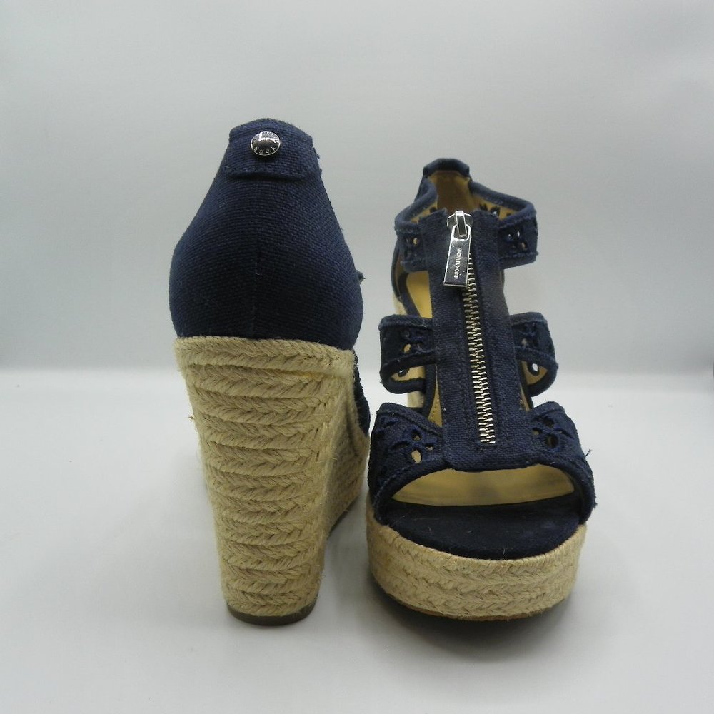 MICHEAL KORS BLUE DENIM WEDGE SZ 6.5